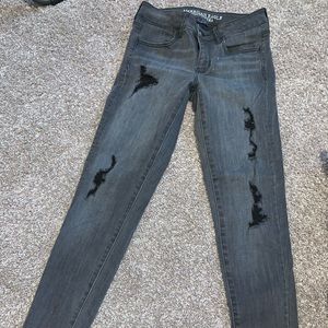 American Eagle skinny ripped jeans